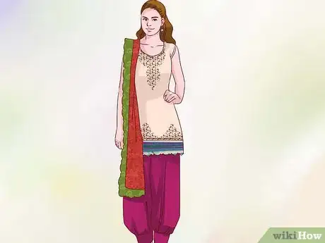 Image titled Dress in a Salwar Kameez from India Step 8