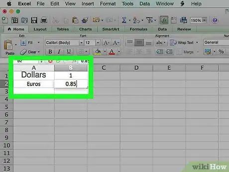 Image titled Create a Currency Converter With Microsoft Excel Step 4