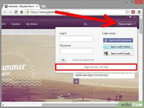 Image titled Download Free Music with Jamendo Step 2