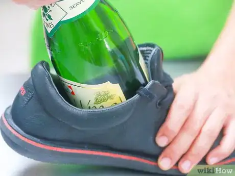 Image titled Open a Wine Bottle with a Shoe Step 5