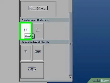 Image titled Create an X Bar Symbol in Word Step 7