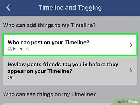 Image titled Prevent Friends from Posting on Your Facebook Wall Step 6