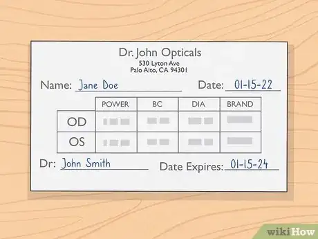 Image titled Read a Contact Lens Prescription Step 2