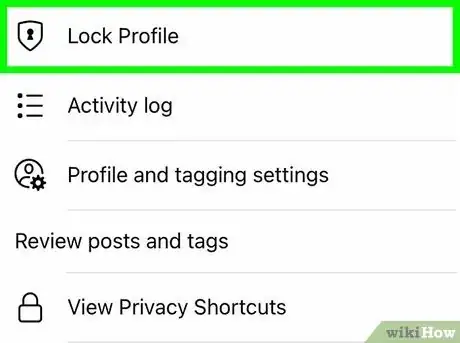 Image titled Lock Facebook Profile Step 8
