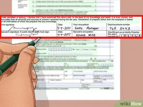 Image titled Fill Out a US 1040EZ Tax Return Step 24