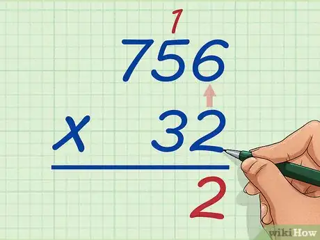 Image titled Do Long Multiplication Step 2