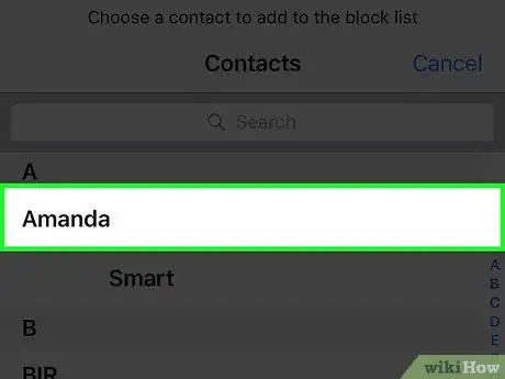 Image titled Block a Contact on iPhone Step 5