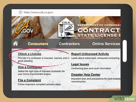 Image titled Check a California Licensed Contractor Step 2