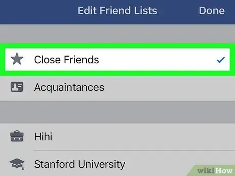 Image titled Edit Close Friends on Facebook on iPhone or iPad Step 16