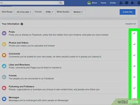 Image titled Download Your Facebook Data Step 6