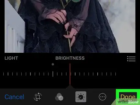Image titled Adjust the Brightness of a Photo Using the iPhone Photos App Step 9