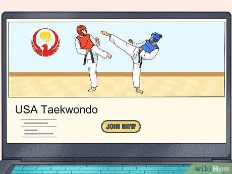 Image titled Become an Olympic Fighter in Taekwondo Step 1