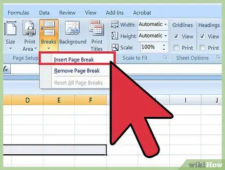 Image titled Insert a Page Break in an Excel Worksheet Step 6