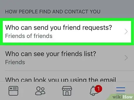 Image titled Not Show Up in Suggested Friends on Facebook Step 9