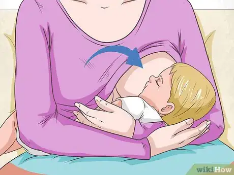 Image titled Breastfeed a Colicky Baby Step 2