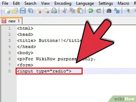 Image titled Create Radio Buttons in HTML Step 2