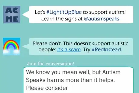 Image titled Discussing Autism Speaks on Social Media.png