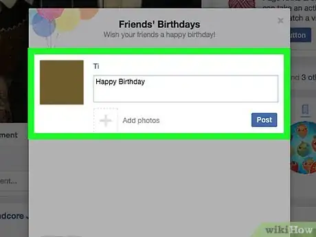 Image titled Create a Birthday Card on Facebook Step 21