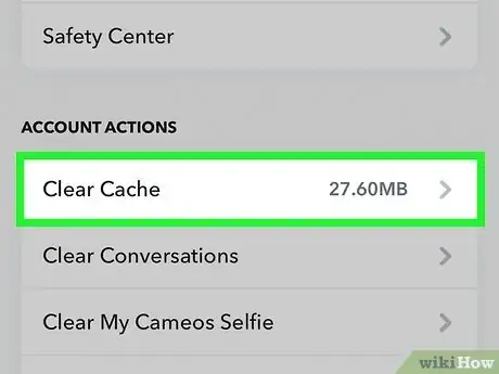 Image titled What Does Clear Cache Mean on Snapchat Step 6