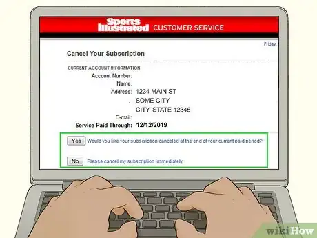 Image titled Cancel a Sports Illustrated Subscription Step 7