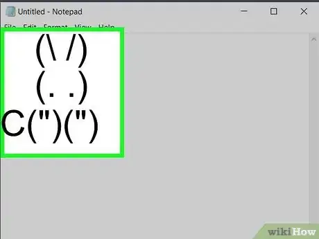 Image titled Make a Bunny by Typing Characters on Your Keyboard Step 4
