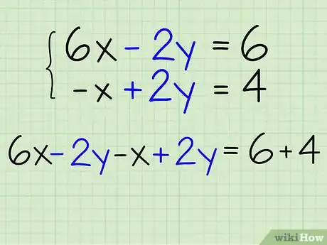 Image titled Solve Systems of Algebraic Equations Containing Two Variables Step 9