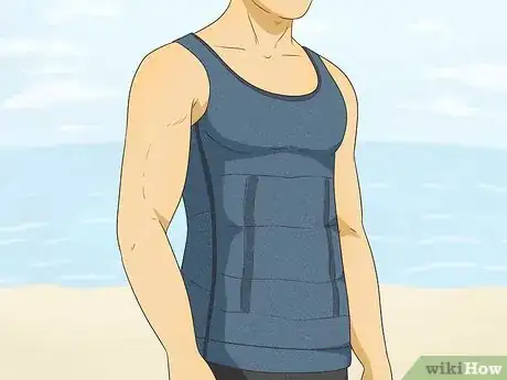 Image titled Hide Gynecomastia at the Beach Step 1