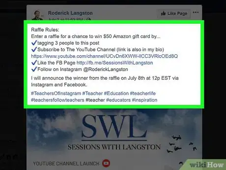 Image titled Raffle on Facebook Step 5