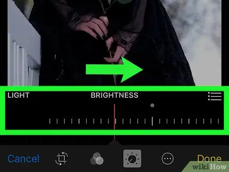 Image titled Adjust the Brightness of a Photo Using the iPhone Photos App Step 8