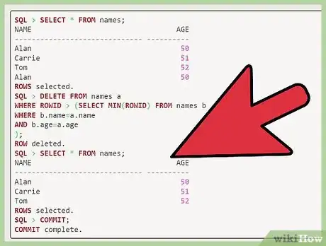 Image titled Delete Duplicate Records in Oracle Step 13