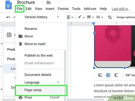 Image titled Make a Brochure Using Google Docs Step 14