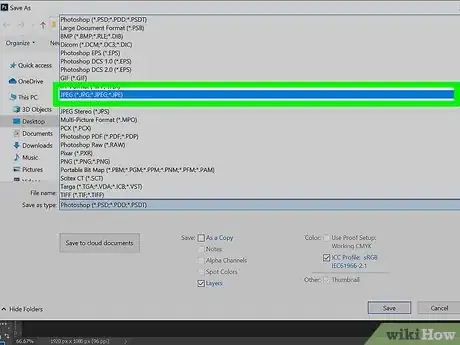 Image titled Convert a Psd to a JPG in Photoshop Step 4