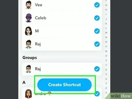 Image titled Make a Shortcut on Snapchat Step 9