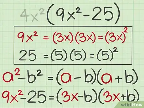 Image titled Factor the Difference of Two Perfect Squares Step 6