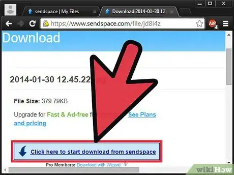 Image titled Download Files from Sendspace Step 9