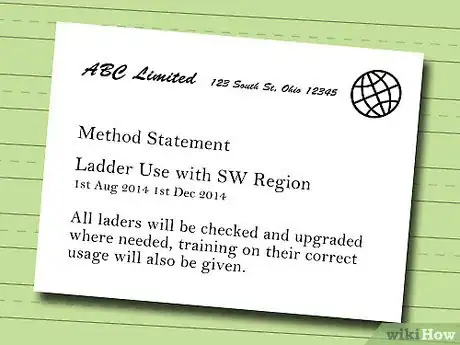 Image titled Write a Method Statement Step 2