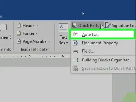 Image titled Add Autotext in Word Step 4