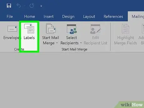 Image titled Print Avery Labels in Microsoft Word on PC or Mac Step 3