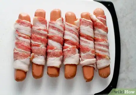 Image titled Make Bacon Wrapped Hot Dogs Step 3
