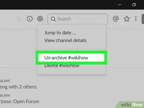 Image titled Unarchive a Slack Channel on PC or Mac Step 6