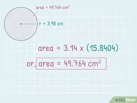 Image titled Find the Area of a Circle Using Its Circumference Step 7