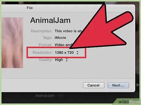 Image titled Export an iMovie Video in HD Step 8