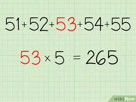 Image titled Add 5 Consecutive Numbers Quickly Step 2