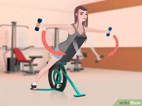 Image titled Work Your Back With Dumbbells Step 8