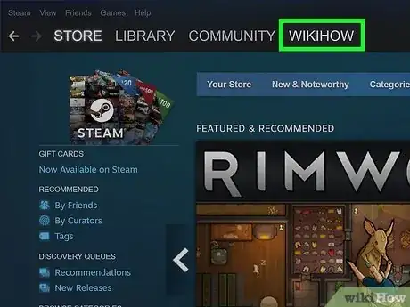 Image titled View a Friends Wishlist on Steam Step 2