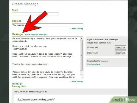 Image titled Send a Survey Monkey Link Through Email Step 12