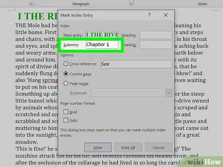 Image titled Create an Index in Word Step 6