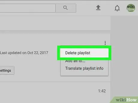 Image titled Delete a YouTube Playlist on PC or Mac Step 8