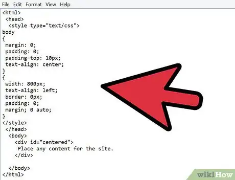 Image titled Center Web Page Content Using CSS Step 6