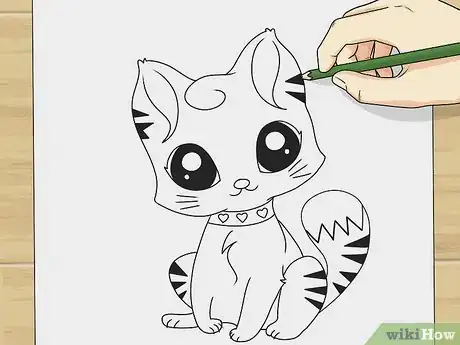 Image titled Draw a Cute Cartoon Cat Step 6